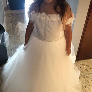 Itty bitty toes couture flower girl dress